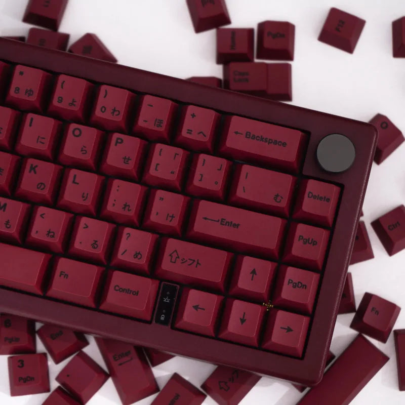 140 key GMK Minimalist Red keycap PBT Dye Sub Cherry Profile Customized Japanese KeyCaps For MX Switch Mechanical Keyboard