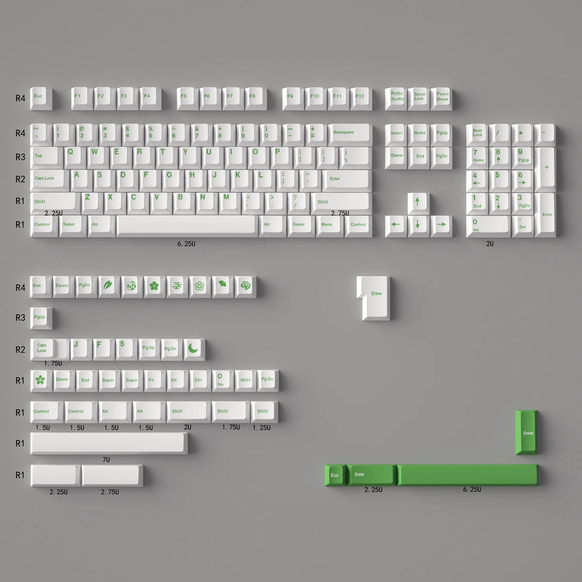 140 key GMK Minimalist Red keycap PBT Dye Sub Cherry Profile Customized Japanese KeyCaps For MX Switch Mechanical Keyboard