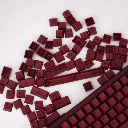 140 key GMK Minimalist Red keycap PBT Dye Sub Cherry Profile Customized Japanese KeyCaps For MX Switch Mechanical Keyboard